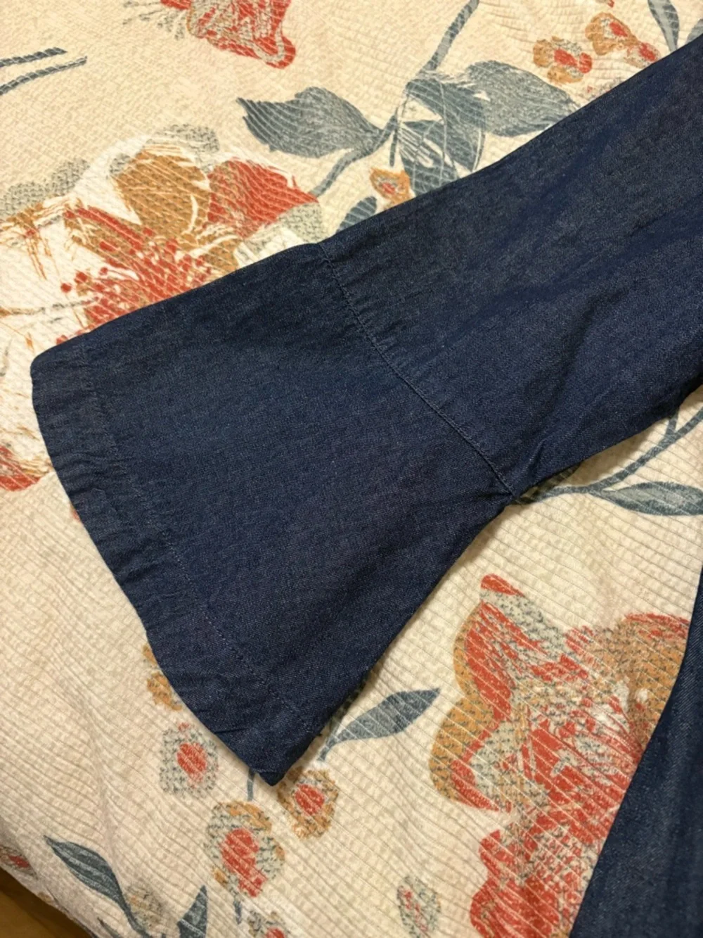 Draper James Indigo Ruffle-Placket Mini Dress - Picture 5 of 9